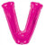 34"  Letter Balloon - V - Pink