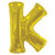 34"  Letter Balloon - K - Gold