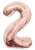 34"  Number Balloon - 2 - Rose Gold