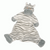 Zooma Zebra soft plush Blankie Comforter by Suki Gifts
