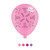 Age 1 Pink Birthday Latex Balloons  (6 Pks Of 8 Balloons)