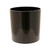 Black Plastic Cylinder 15cm 