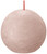 Misty Pink Bolsius Rustic Ball Candle (76mm)