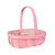 Pink Softwood Trug Basket 30cm