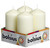Pack of 4 Bolsius Ivory Pillar Candles (100x48mm)