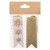 Christmas Glitter Gift Tags - 24 Pack (Assorted Designs)