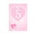 Pink Hearts Table Numbers