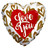 Holographic Hearts Love You Balloon (18 inch)