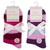 Ladies 2 Pack Cosy Stripe Sock with Grippers