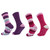Ladies 2 Pack Cosy Stripe Sock with Grippers