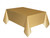 Gold Rectangle Plastic Table Cover (54 x 108 Inch)