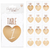 Gold Table Number Cards (12 Pack)