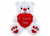 White I Love You Bear with Loveheart (10 inch)