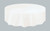 White Round Plastic Table Cover (84 Inch)
