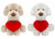 Assorted Puppy with Love Heart Plush (26cm)