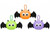 8 cm Cute Furry Plush Bat On Hang Loop  (Assorted Designs)