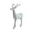 Glitter Standing Reindeer - Silver (45cm)