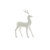 Glitter Standing Reindeer - White (32cm)