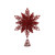 Red Glitter Snowflake Tree Topper (32cm)