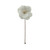 White Faux Fur Magnolia Head with Beaded Edge (53cm)