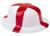 Plastic St George Design Bowler Hat                    