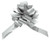 Metallic Silver Pull Bow (50mm)