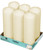 Bolsius Professional Ivory Pillar Candles - Set of 6 (250mm x 78mm)