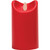 Red Flickering LED Resin Pillar Candle (12.5cm)