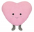 Pink Heart Shaped Plush Cushion With Feet (35cm)
