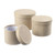 Natural Textured Material Symphony Hat Boxes (Set of 3)
