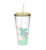 Easter Tumbler with Spiral Straw (400ml)