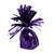 Purple Foil Balloon Weight with Tag