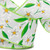 White Floral Harmony Wired Edge Hessian Ribbon 63mm