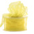 Yellow Wired Edge Organza Ribbon (50mm)