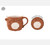 Brown Highland Cow Shape Mug