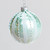 Mint Green Bead & Glitter Glass Bauble (8cm)