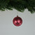 Crackle Red Baubles (8cm) 