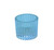 Blue Harrison Ribbed Glass Tealight Holder (4.5cm)