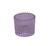 Lilac Ribbed Glass Tealight Holder (4.5cm)