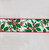 Red & Green on White Holly & Berries Ribbon (63mm x 9.1m)