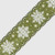Green with White Snowflake Pattern Ribbon (63mm x 9.1m)