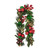 Red, Green & Gold Mixed Foliage & Bauble Garland (182cm)