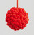 Orange Fabric Cluster Ball Bauble (10cm)