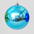 Aqua Blue Shiny Christmas Bauble (20cm)