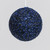 Dark Blue Tinsel Christmas Bauble (12cm)