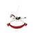 White Rocking Horse Hanging Decoration (12.5cm)
