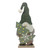 Sage Green Felt Santa Holding Tree with LED Lights (64cm)