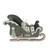 Sage Green Felt Sleigh with Gifts Ornament (22.5cm)
