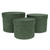 Set of 3 Green Suede Hat Boxes
