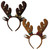 Brown Plush Antlers Headband (Assorted)